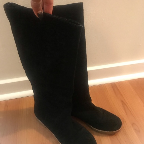Michael Kors black suede boots - Picture 2 of 4